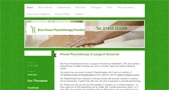 Desktop Screenshot of bowhousephysiotherapy.co.uk