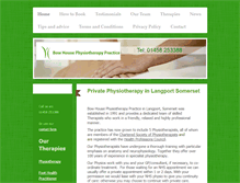 Tablet Screenshot of bowhousephysiotherapy.co.uk